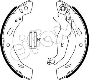 Bremsbackensatz Hinterachse CIFAM 153-490 Bild Bremsbackensatz Hinterachse CIFAM 153-490