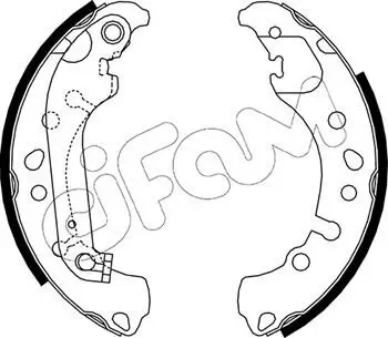 Bremsbackensatz Hinterachse CIFAM 153-721 Bild Bremsbackensatz Hinterachse CIFAM 153-721