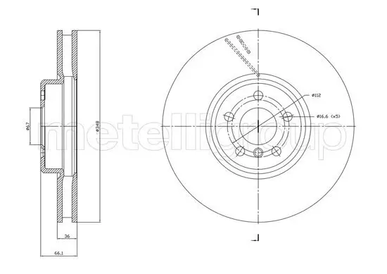 Bremsscheibe Vorderachse rechts rechts CIFAM 800-1868C Bild Bremsscheibe Vorderachse rechts rechts CIFAM 800-1868C