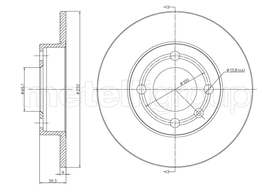 Bremsscheibe Hinterachse CIFAM 800-528C Bild Bremsscheibe Hinterachse CIFAM 800-528C