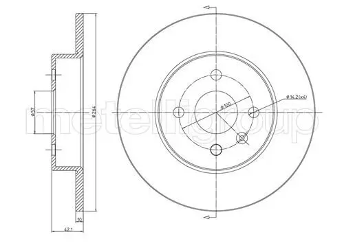 Bremsscheibe Hinterachse CIFAM 800-799C Bild Bremsscheibe Hinterachse CIFAM 800-799C