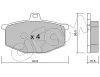 Bremsbelagsatz, Scheibenbremse Vorderachse CIFAM 822-012-0