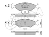 Bremsbelagsatz, Scheibenbremse CIFAM 822-029-0