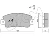 Bremsbelagsatz, Scheibenbremse Vorderachse CIFAM 822-033-1