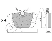 Bremsbelagsatz, Scheibenbremse CIFAM 822-064-0