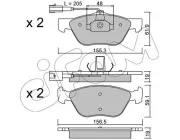 Bremsbelagsatz, Scheibenbremse CIFAM 822-083-0