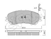 Bremsbelagsatz, Scheibenbremse Vorderachse CIFAM 822-1010-0