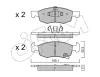 Bremsbelagsatz, Scheibenbremse Vorderachse CIFAM 822-1034-0