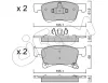 Bremsbelagsatz, Scheibenbremse Vorderachse CIFAM 822-1035-0