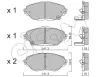 Bremsbelagsatz, Scheibenbremse Vorderachse CIFAM 822-1088-0