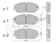 Bremsbelagsatz, Scheibenbremse Vorderachse CIFAM 822-1094-0