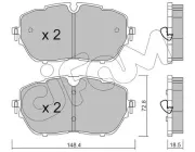 Bremsbelagsatz, Scheibenbremse CIFAM 822-1105-0