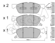 Bremsbelagsatz, Scheibenbremse Vorderachse CIFAM 822-1117-0