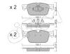 Bremsbelagsatz, Scheibenbremse Vorderachse CIFAM 822-1119-0