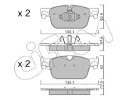 Bremsbelagsatz, Scheibenbremse Vorderachse CIFAM 822-1119-0