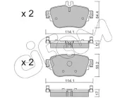 Bremsbelagsatz, Scheibenbremse CIFAM 822-1136-0