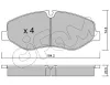 Bremsbelagsatz, Scheibenbremse Vorderachse CIFAM 822-1139-0