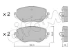 Bremsbelagsatz, Scheibenbremse Vorderachse CIFAM 822-1225-0