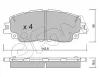 Bremsbelagsatz, Scheibenbremse Vorderachse CIFAM 822-1227-0