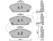 Bremsbelagsatz, Scheibenbremse Vorderachse CIFAM 822-174-0