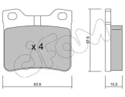 Bremsbelagsatz, Scheibenbremse CIFAM 822-192-1