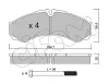 Bremsbelagsatz, Scheibenbremse Hinterachse Vorderachse CIFAM 822-212-0