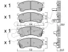 Bremsbelagsatz, Scheibenbremse Vorderachse CIFAM 822-223-0