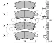 Bremsbelagsatz, Scheibenbremse Vorderachse CIFAM 822-223-0
