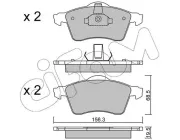 Bremsbelagsatz, Scheibenbremse Vorderachse CIFAM 822-263-0