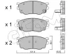 Bremsbelagsatz, Scheibenbremse Vorderachse CIFAM 822-301-0