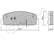 Bremsbelagsatz, Scheibenbremse CIFAM 822-302-0