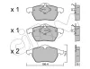 Bremsbelagsatz, Scheibenbremse Vorderachse CIFAM 822-314-1