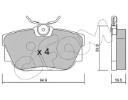 Bremsbelagsatz, Scheibenbremse CIFAM 822-346-0