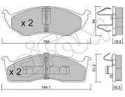 Bremsbelagsatz, Scheibenbremse Vorderachse CIFAM 822-356-0