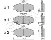 Bremsbelagsatz, Scheibenbremse CIFAM 822-366-0