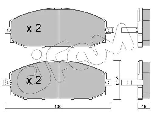 Bremsbelagsatz, Scheibenbremse CIFAM 822-407-0 Bild Bremsbelagsatz, Scheibenbremse CIFAM 822-407-0