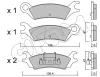 Bremsbelagsatz, Scheibenbremse Hinterachse CIFAM 822-470-0
