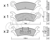 Bremsbelagsatz, Scheibenbremse Hinterachse CIFAM 822-470-0