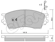 Bremsbelagsatz, Scheibenbremse Vorderachse CIFAM 822-473-0