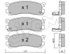 Bremsbelagsatz, Scheibenbremse Hinterachse CIFAM 822-478-0