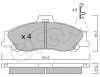 Bremsbelagsatz, Scheibenbremse Vorderachse CIFAM 822-479-0