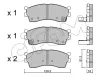 Bremsbelagsatz, Scheibenbremse Vorderachse CIFAM 822-512-0