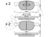 Bremsbelagsatz, Scheibenbremse Vorderachse CIFAM 822-533-0