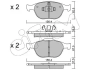 Bremsbelagsatz, Scheibenbremse Vorderachse CIFAM 822-533-0