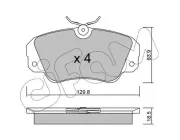 Bremsbelagsatz, Scheibenbremse Vorderachse CIFAM 822-538-0
