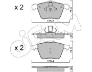 Bremsbelagsatz, Scheibenbremse CIFAM 822-599-1