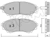 Bremsbelagsatz, Scheibenbremse Vorderachse CIFAM 822-610-0