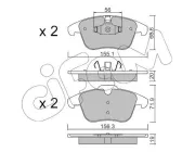 Bremsbelagsatz, Scheibenbremse Vorderachse CIFAM 822-675-0