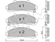 Bremsbelagsatz, Scheibenbremse CIFAM 822-683-0