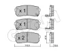 Bremsbelagsatz, Scheibenbremse Hinterachse CIFAM 822-786-0